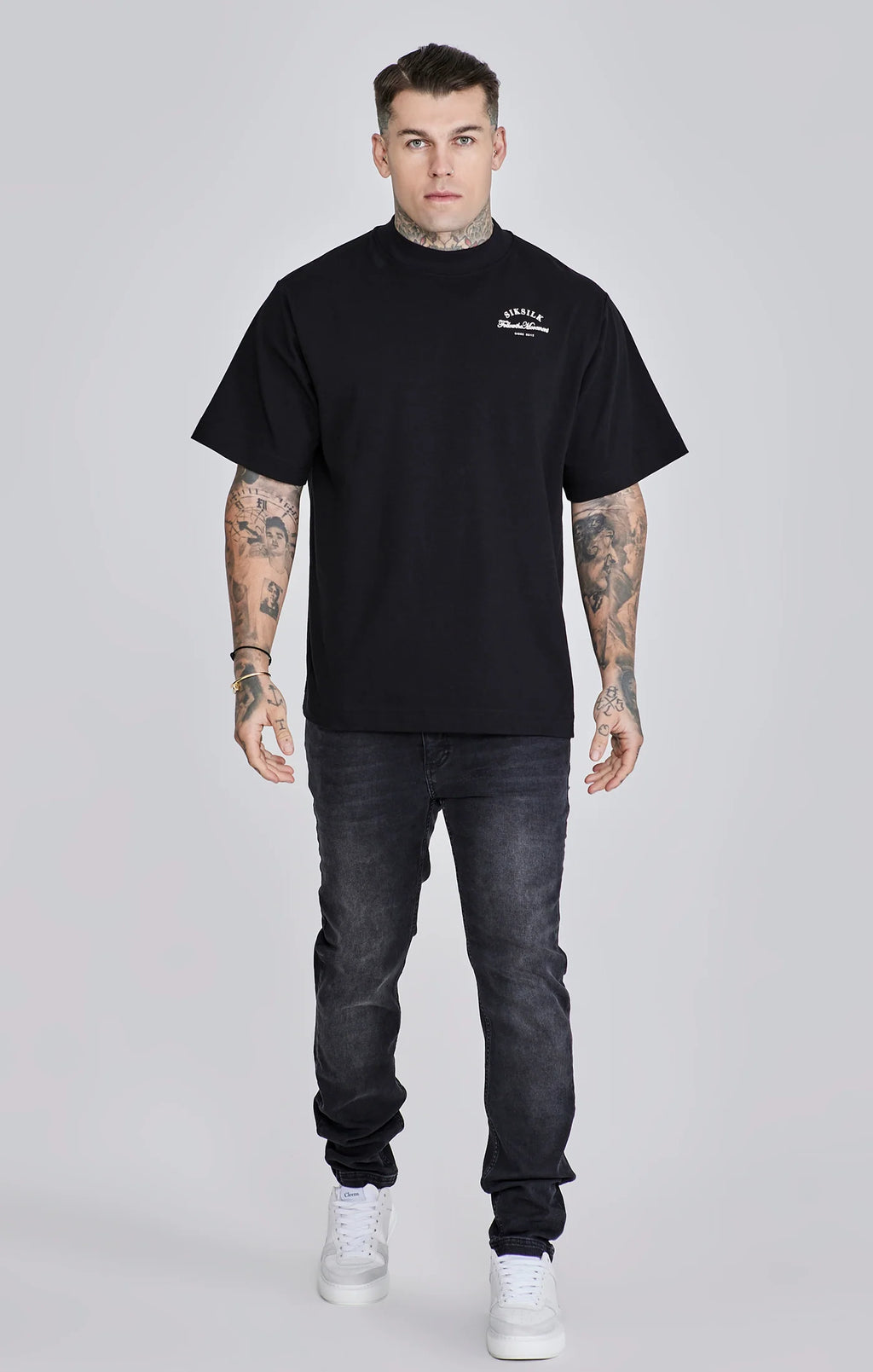 Slim Fit Jeans Washed Black