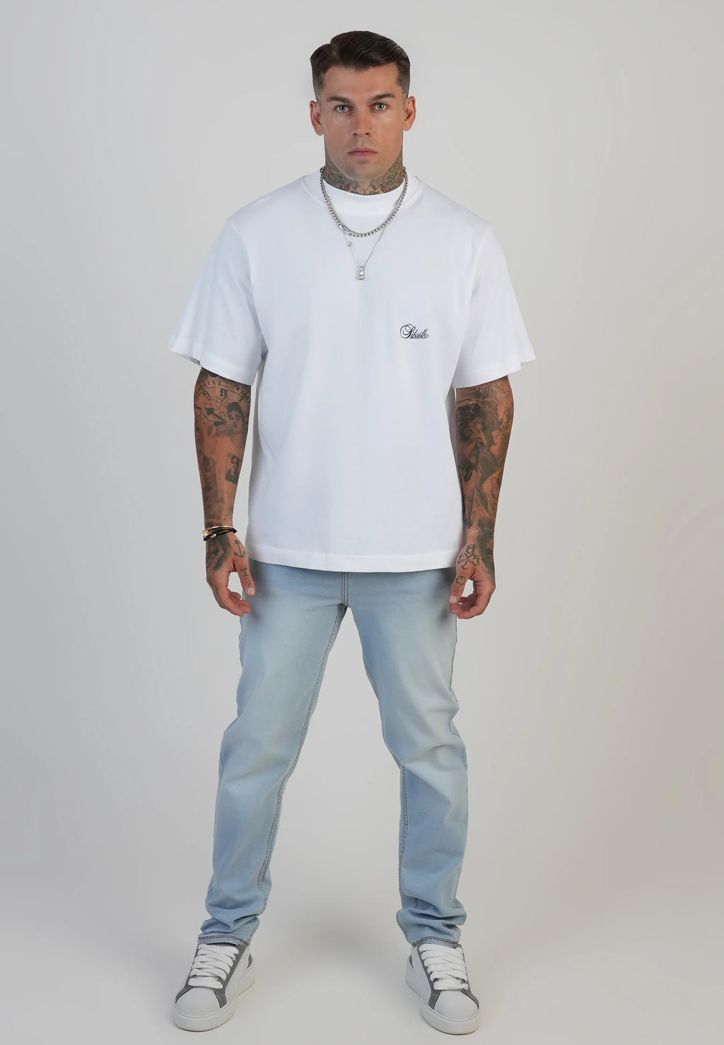 Slim Fit Jeans Washed Light Blue