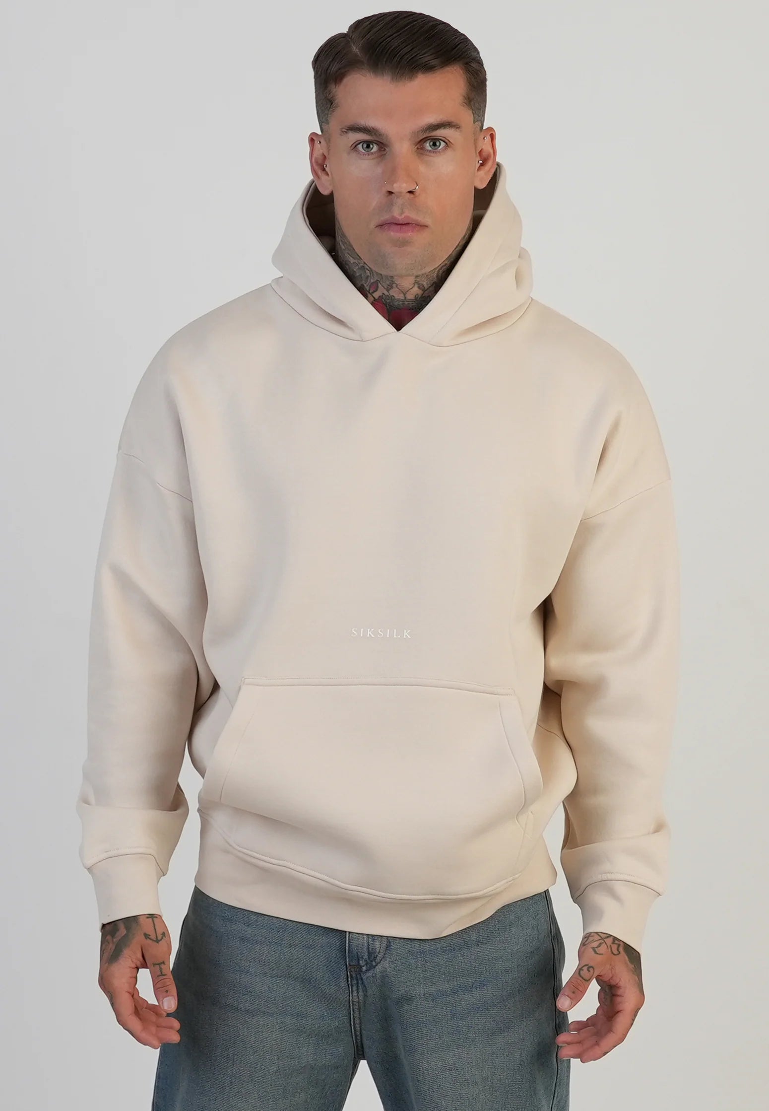Ecru Graphic Hoodie
