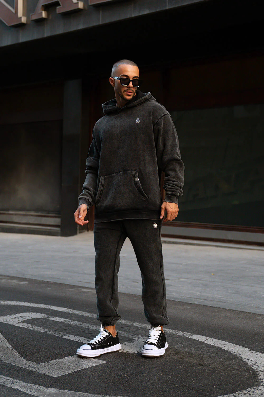 Core Luxe Hoodie - Acid Grey