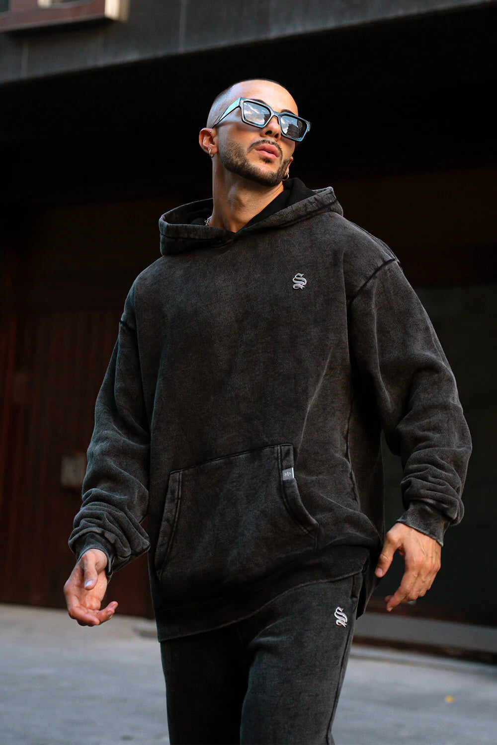 Core Luxe Hoodie - Acid Grey