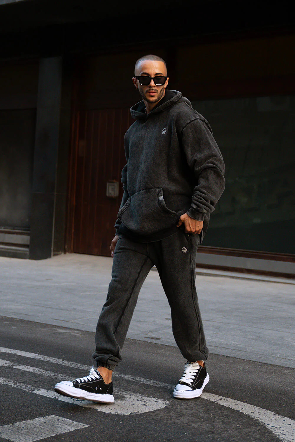 Core Luxe Hoodie - Acid Grey