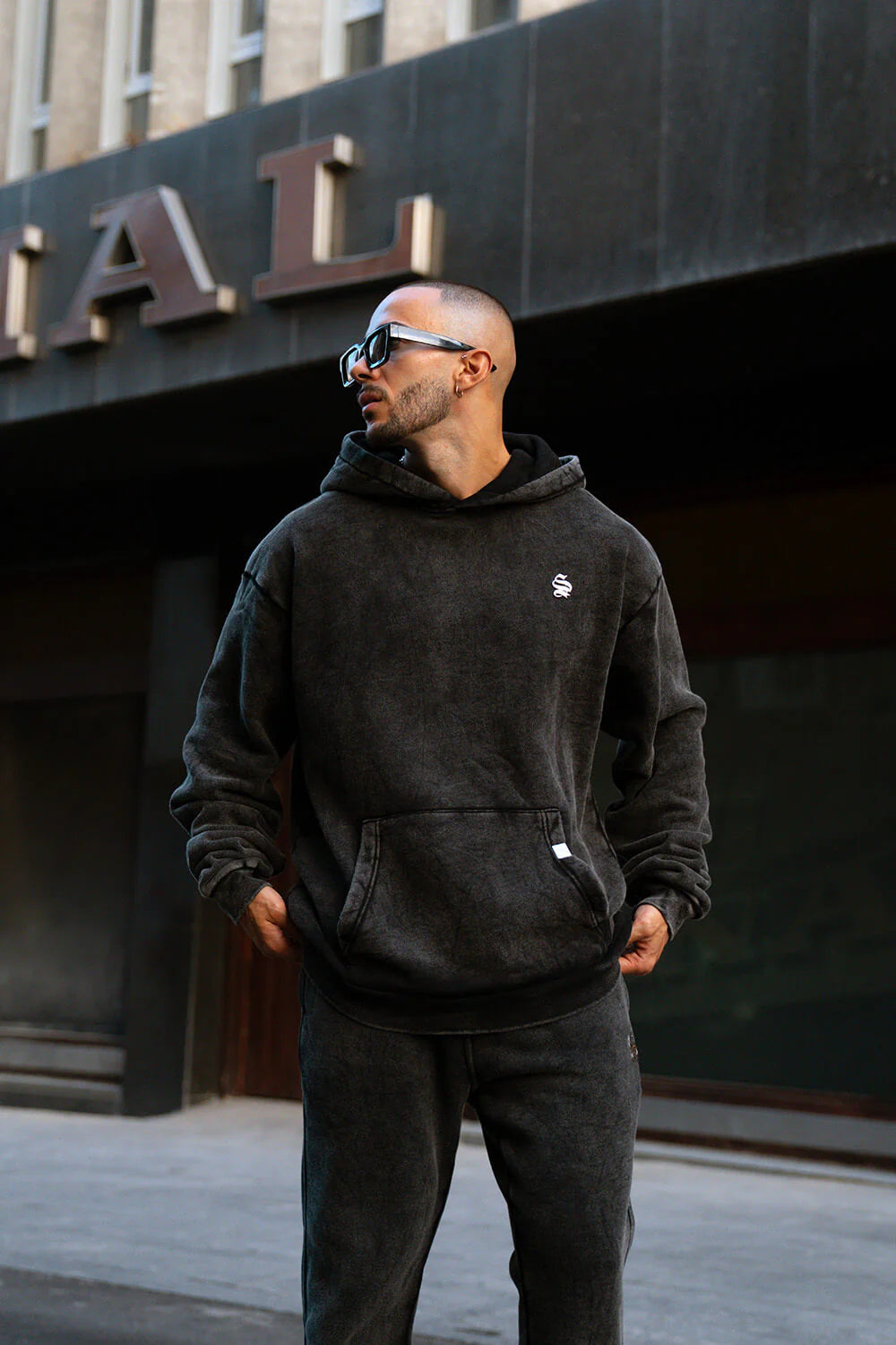 Core Luxe Hoodie - Acid Grey