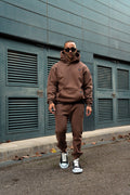 Core Luxe Hoodie - Brown