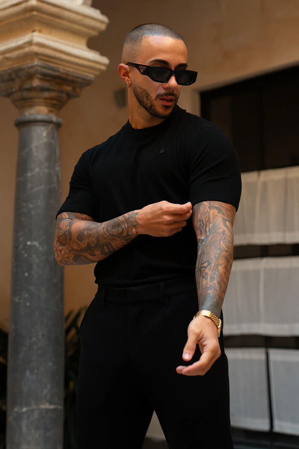 Luxe Knit Tee - Black