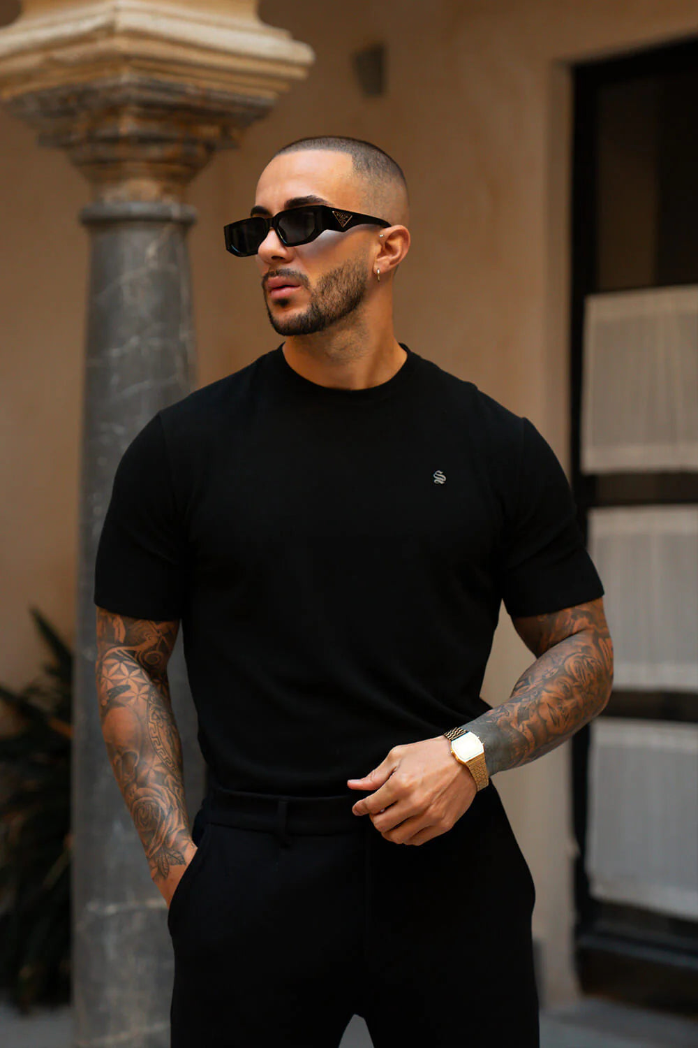 Luxe Knit Tee - Black